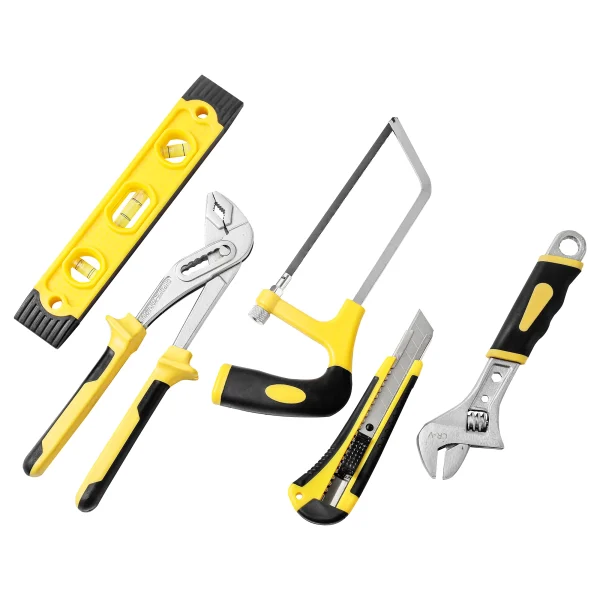 218-Piece General Home & Auto Repair Tool Set in Yellow Case - Image 6