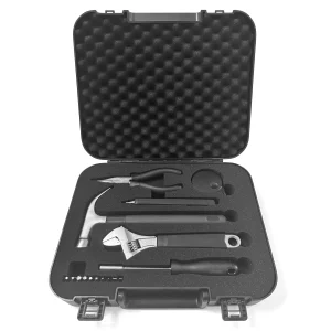 16-Piece Household Hand Tool Set with Plastic Toolbox for DIY Projects