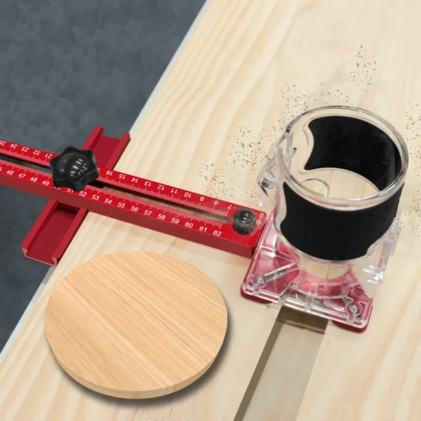 3-in-1 Router Circle Cutting Jig - 9-61cm Radius Woodworking Guide - Image 2