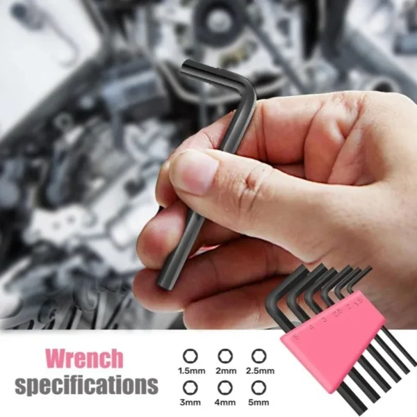 24-Piece Pink DIY Tool Kit for Women - Compact Household Tool Set - Image 4