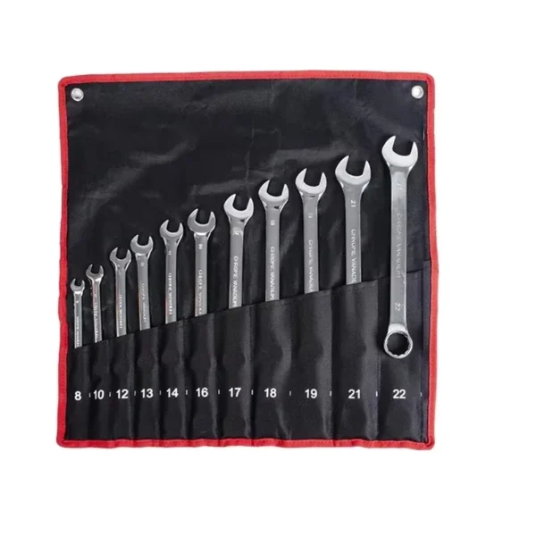 12-Piece Metric Ratcheting Combination Wrench Set with Reversible Spanners