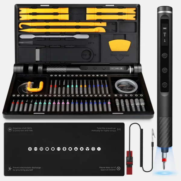 71-in-1 Precision Electric Screwdriver Set with LED Light for DIY - Image 2