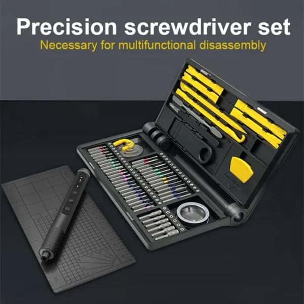 71-in-1 Precision Electric Screwdriver Set with LED Light for DIY