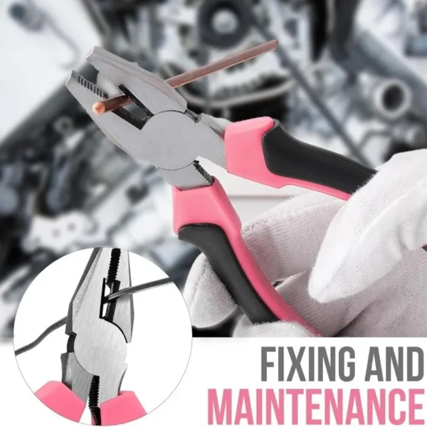 24-Piece Pink DIY Tool Kit for Women - Compact Household Tool Set - Image 5