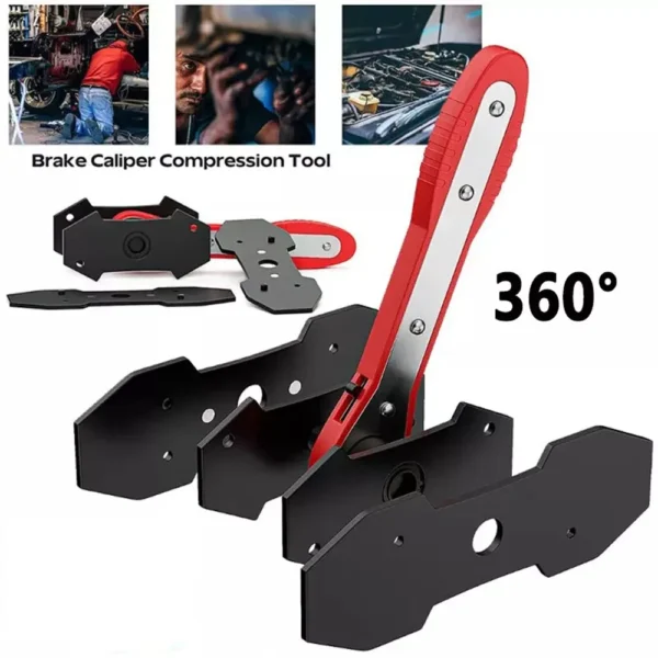 Brake Caliper Compression Tool - 360 Degree Swing Piston Press Tool