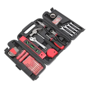 136-Piece Red Mechanics Tool Set - US Stock - Pliers, Wrenches, Tape Measure